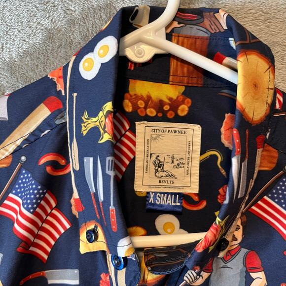 RSVLTS Breakfast Balls Men's Ron Swanson's Shirt of Greatness‎ XS Parks and Rec - Picture 6 of 6